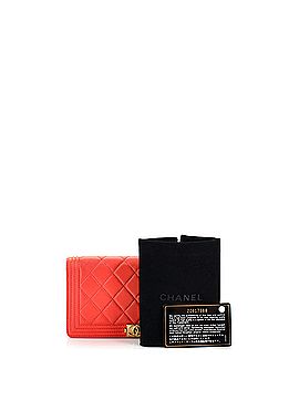 Chanel Boy Yen Wallet Quilted Lambskin (view 2)