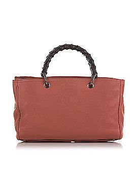Gucci Bamboo Shopper Leather Satchel (view 1)