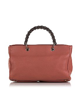 Gucci Bamboo Shopper Leather Satchel (view 2)