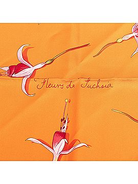 Hermès Fleurs de Fuchsia Silk Scarf (view 2)