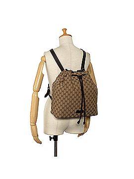 Gucci GG Canvas Drawstring Backpack (view 2)