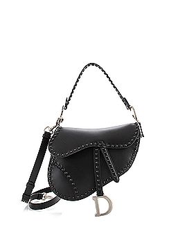 Christian Dior Saddle Handbag with Strap Studded Leather Medium (view 1)
