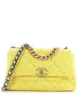 Chanel 19 Flap Bag Quilted Tweed Large (view 1)