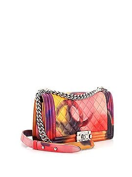 Chanel Flower Power Boy Flap Bag Quilted Lambskin Old Medium (view 2)