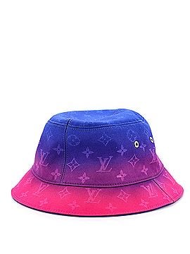 Louis Vuitton Bucket Hat Limited Edition Illusion Monogram Taurillon Leather (view 2)