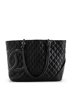 Chanel Cambon Tote Quilted Leather Large (view 1)