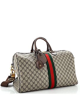 Gucci Ophidia Carry On Duffle Bag GG Coated Canvas Medium (view 2)