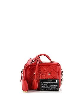 Chanel Filigree Vanity Case Quilted Caviar Small (view 2)