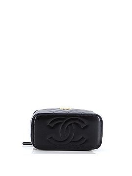 Chanel All Slide Long Vanity Case with Chain Quilted Lambskin Small (view 2)