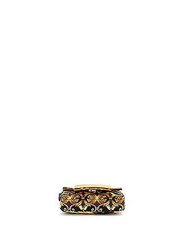 Fendi x Versace Fendace Chain Baguette Charm Bag Printed Zucca Nylon Nano (view 2)