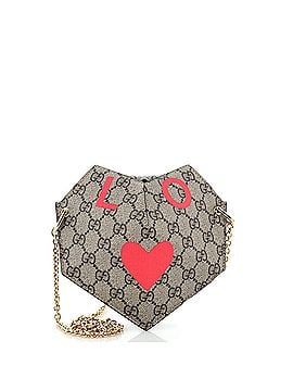Gucci Valentine's Day Heart Bag Printed GG Coated Canvas Small (view 1)