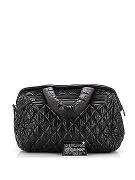 Chanel Coco Cocoon Bowling Bag Quilted Printed Nylon Medium (view 2)