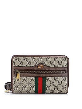 Gucci Ophidia Double Zip Crossbody Bag GG Coated Canvas Small (view 1)