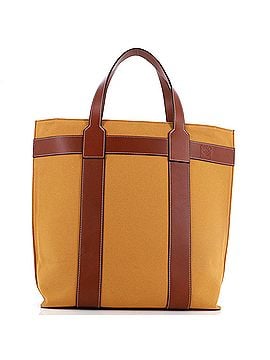 Loewe Vertical Zip Tote Canvas with Leather (view 1)