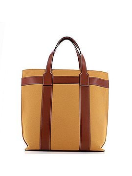 Loewe Vertical Zip Tote Canvas with Leather (view 2)
