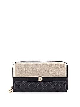 Chanel Pearl Zip Wallet Lambskin Long (view 1)