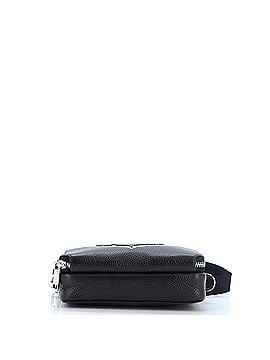 Christian Dior Shawn Stussy Double Zip Crossbody Pouch Leather with Applique (view 2)