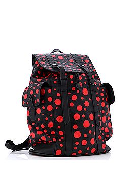 Louis Vuitton Christopher Backpack Yayoi Kusama Painted Dots Taurillon Leather MM (view 2)