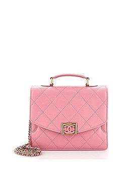 Chanel Square Top Handle Convertible Flap Bag Quilted Lambskin Small (view 1)