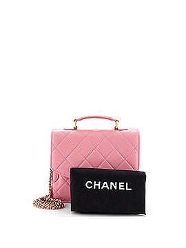 Chanel Square Top Handle Convertible Flap Bag Quilted Lambskin Small (view 2)