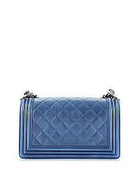 Chanel Boy Flap Bag Quilted Perforated Lambskin Old Medium (view 2)