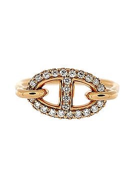 Hermès New Farandole Ring 18K Rose Gold with Diamonds (view 1)