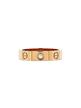 Cartier Love Wedding Band 1 Diamond Ring 18K Rose Gold with Diamond (view 1)