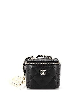 Chanel Vanity Case with Pearl Chain Quilted Lambskin Mini (view 1)