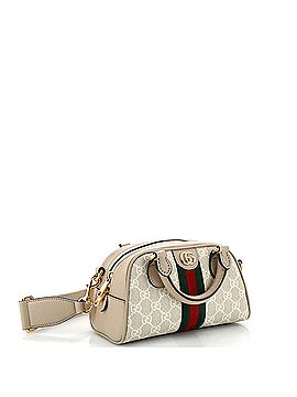 Gucci Ophidia Convertible Boston Top Handle Bag GG Coated Canvas Mini (view 2)