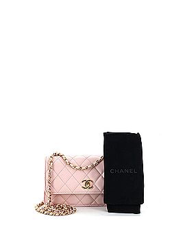 Chanel CC Handbag Charm Flap Wallet on Chain Quilted Caviar (view 2)