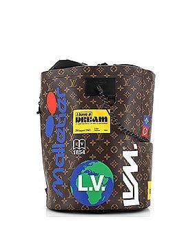Louis Vuitton Chalk Backpack Limited Edition Logo Story Monogram Canvas (view 1)