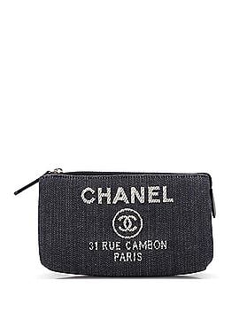 Chanel Deauville Cosmetic Pouch Denim Mini (view 1)