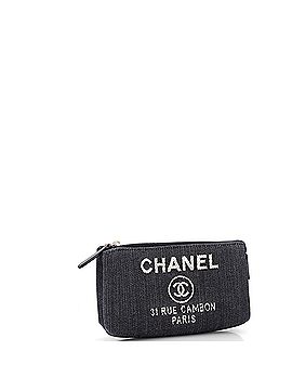 Chanel Deauville Cosmetic Pouch Denim Mini (view 2)