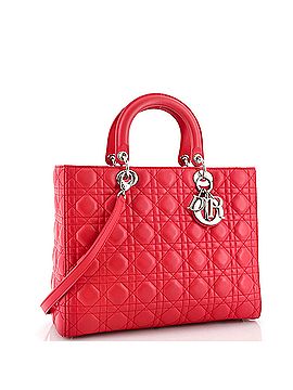 Christian Dior Lady Dior Bag Cannage Quilt Lambskin Large (view 2)