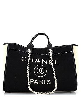Chanel Deauville Tote Wool Felt Large (view 1)