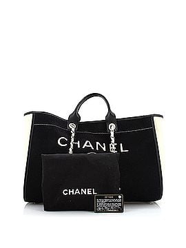Chanel Deauville Tote Wool Felt Large (view 2)