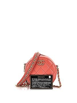 Chanel Chain Infinity Round Clutch with Chain Quilted Lambskin (view 2)