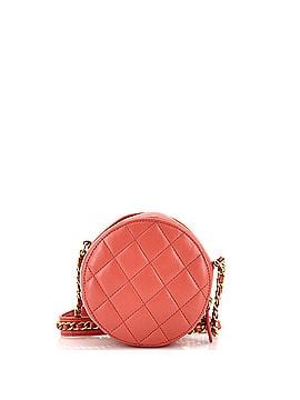 Chanel Chain Infinity Round Clutch with Chain Quilted Lambskin (view 2)