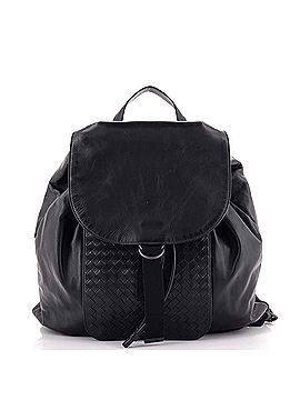 Bottega Veneta Backpack Leather with Intrecciato Large (view 1)