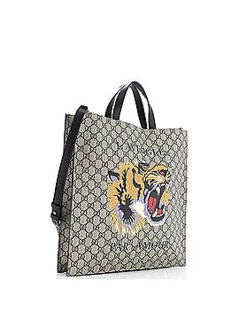 Gucci Convertible Soft Open Tote Printed GG Coated Canvas Tall (view 2)