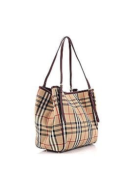 Burberry Canterbury Tote Horseferry Check Canvas Small (view 2)
