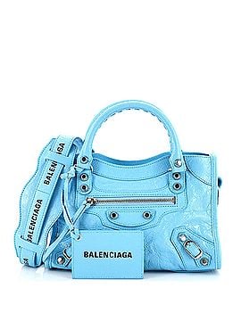 Balenciaga Logo Strap City Classic Studs Bag Leather Mini (view 1)