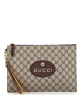 Gucci Neo Vintage Wristlet Pouch GG Coated Canvas (view 1)