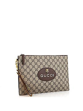 Gucci Neo Vintage Wristlet Pouch GG Coated Canvas (view 2)