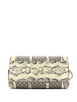 Gucci GG Marmont Convertible Duffle Bag GG Coated Canvas with Python Large (view 2)