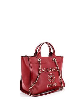 Chanel Deauville Tote Studded Caviar Large (view 2)