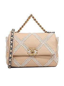 Chanel Medium Crochet and Calfskin 19 Flap Bag (view 1)