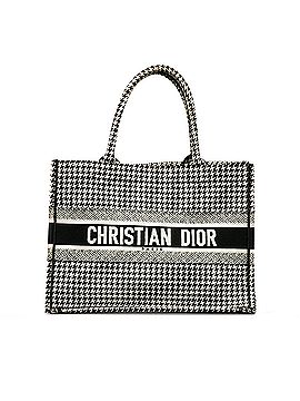 Dior Medium Houndstooth Embroidered Book Tote (view 1)