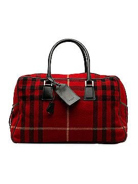 Burberry Wool House Check Overnight Bag (view 1)
