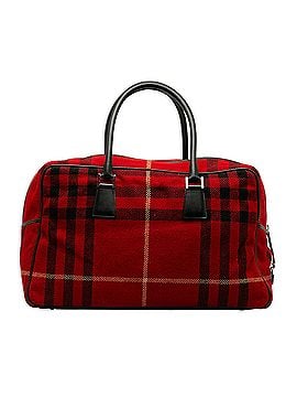 Burberry Wool House Check Overnight Bag (view 2)